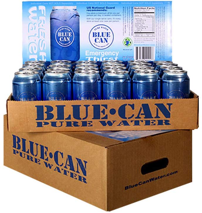 Blue Can Premium Emergency Drinking Water - 48 Pack