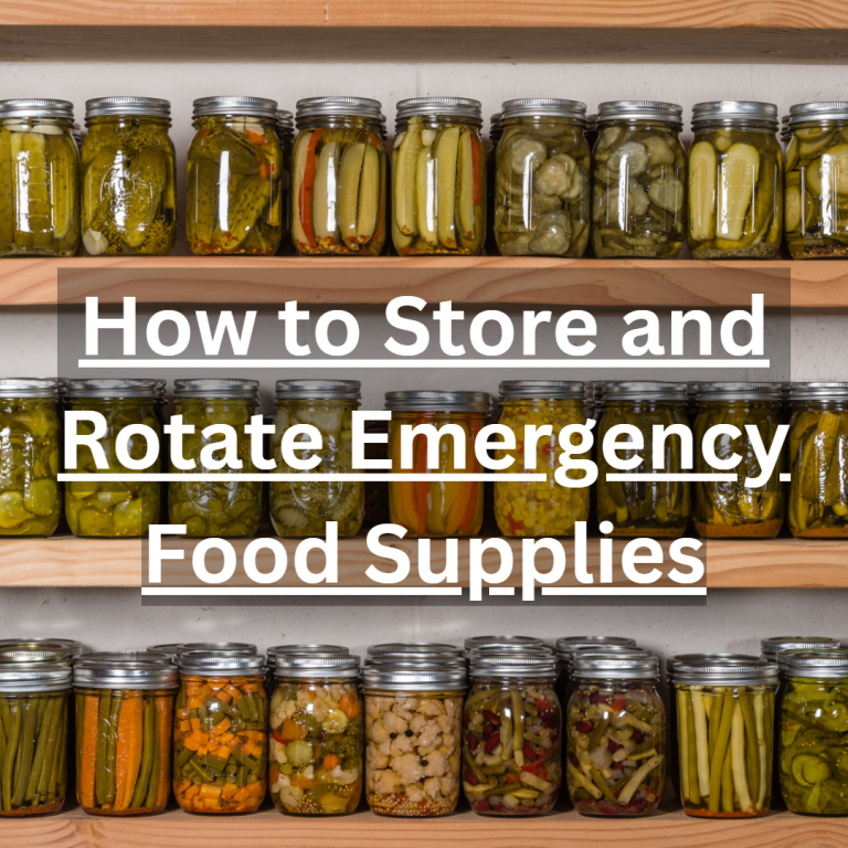 How to Store and Rotate Emergency Food Supplies