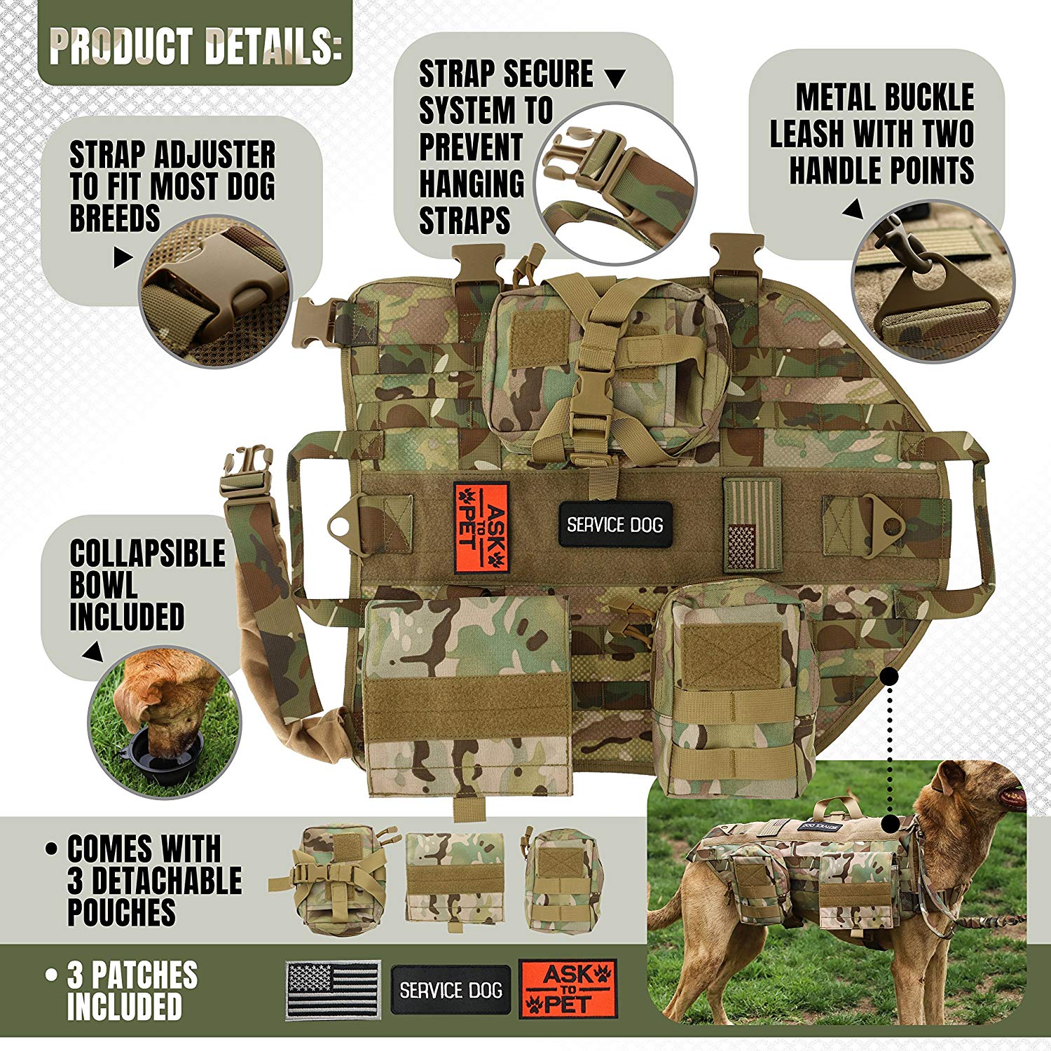 Tactical Dog Harness